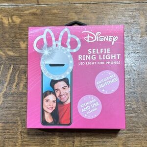Disney Pink Selfie Ring Light with Ears new in‎ box